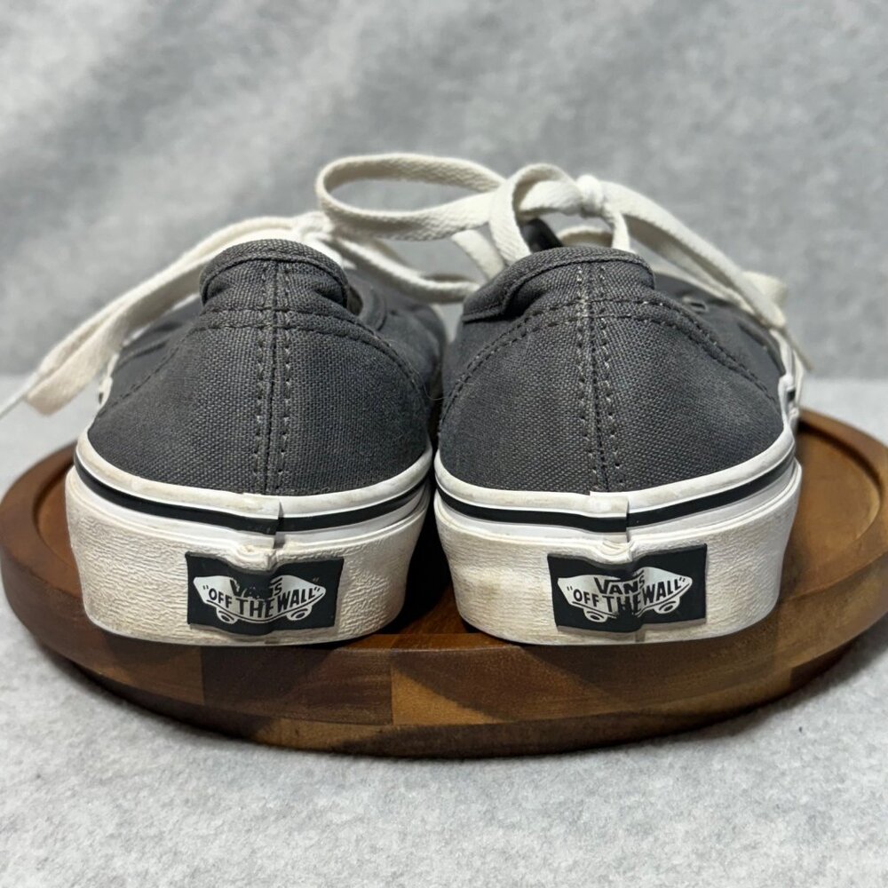 Vans Off The Wall Gray Canvas Lace-Up Sneakers Size 5 Mens Or 6.5 Womens - Picture 5 of 11
